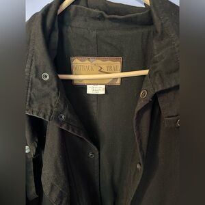 Outback Trail Dark Jacket with Button Accents